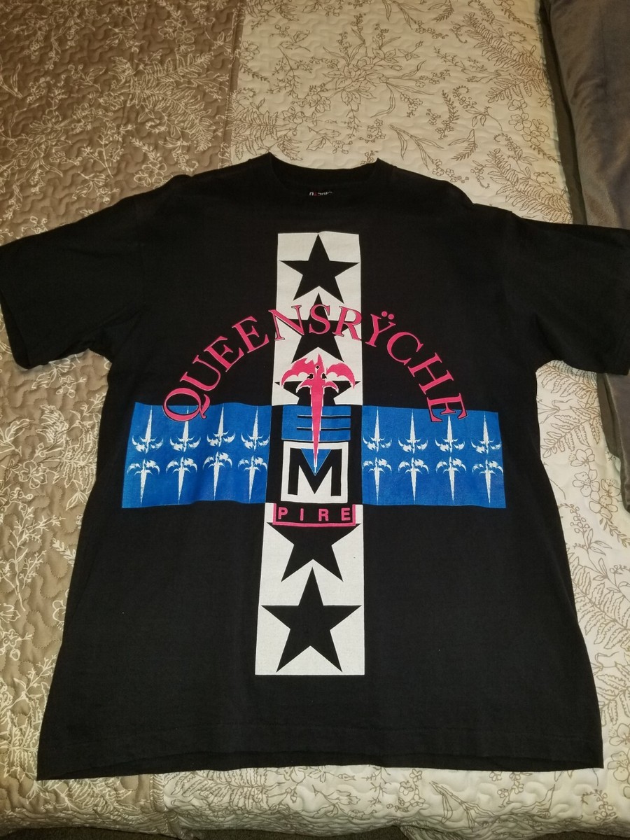 VTG ORIGINAL 90s QUEENSRYCHE EMPIRE CONCERT TOUR SHIRT XL GIANT | eBay