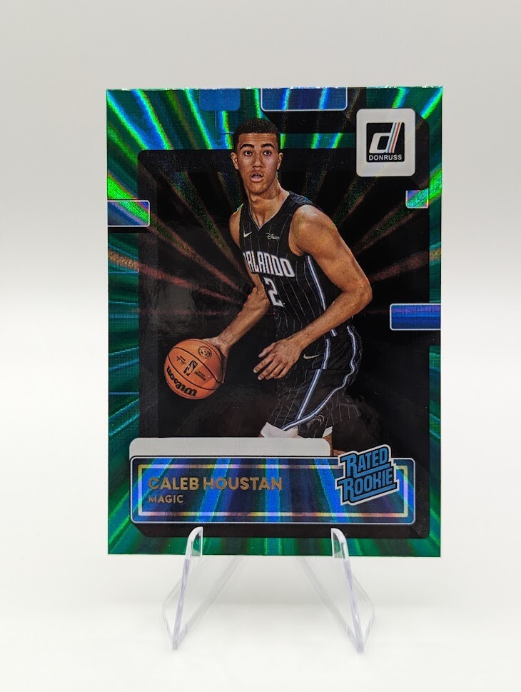 Caleb Houstan 2022-23 Panini Donruss Green Holo Laser RC #232 Magic