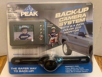 Peak Performance Wireless Back Up Camera System With Color LCD Monitor New