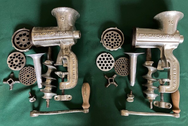 Vintage Standard-Werk #10 Meat Grinder and Chopper, Made in