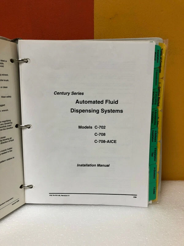 Asymtek C-702/708/AICE Century Series Operations Manual - Image 3 of 3