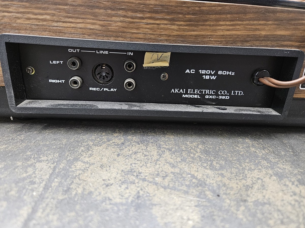 AKAI GXC-39D Stereo Cassette Player Recorder Dolby Used