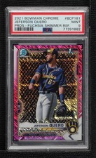 2021 Bowman Chrome Prospects Fuchsia Shimmer Refractor Jeferson Quero PSA 9 0e3u