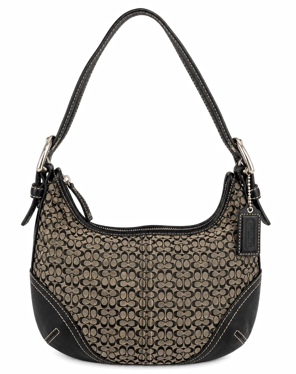 Coach Black Signature Hobo Bag for sale - eBay