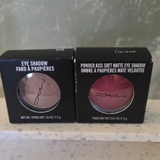 2 MAC Eye Shadow Duo Power Kiss Soft Matte FA...