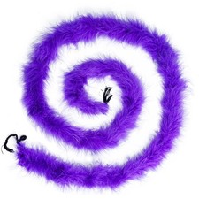 Dxhycc 2 Yards Marabou Feather Boa for Crafts Wedding Party Halloween Purple