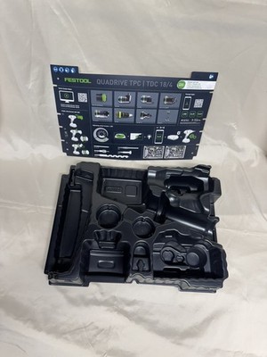 FESTOOL TPC 18/4 molded systainer insert and card