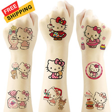 20 Sheets Hello Kitty Temporary Tattoos for Kids, kawaii Sanrio Small, kt