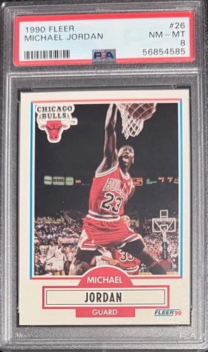1990 Fleer #26 Michael Jordan PSA 8 NM-MT