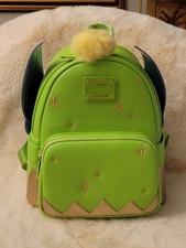 Loungefly Disney Tinker Bell Green Beige Blue Yellow Mini Backpack