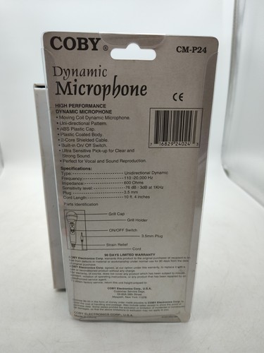 Coby-Dynamic High Performance Microphone Audio/Computer-Model CM-P22-Brand New - Picture 6 of 8