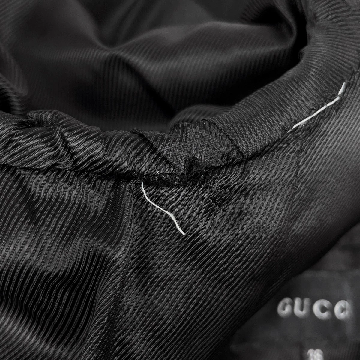 GUCCI Stand Cappotto Collo Lungo Tom Ford Epoca Cappotto Capelli Cashmere Nero Donna