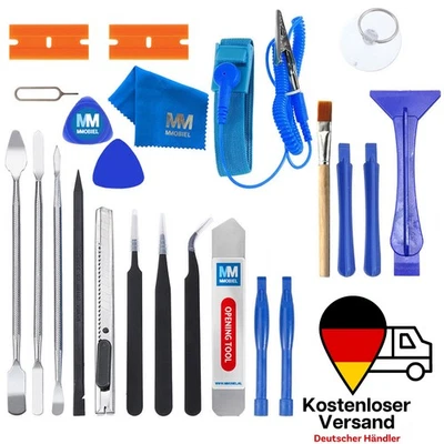 23 in 1 Reparatur Öffnungs Werkzeug Set Inkl. Antistatischem Armband für Handy - Bild 1 von 4