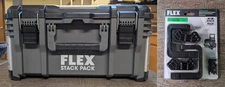FLEX Stack Pack Medium Tool Box (FS1102) w/FLEX SP Cord Wrapper (FS1605)