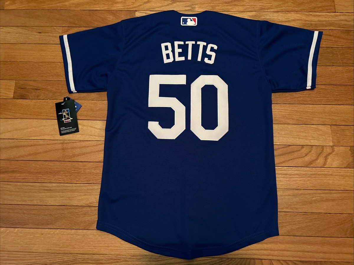 Dodgers BETTS ユニフォーム　のみ　XL L.A. Dodgers Mookie Betts Jersey Youth Size Large 14-16 NWT