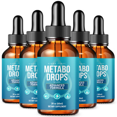 (5 Pack) Metabo Drops Liquid Supplement Weight Loss Fat Burner Healthy Digestion