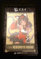Zenless Zone Zero SILVER Nekomiya Mana Metal Card ZZZ Anime Impulse 2025 Zenless