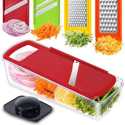 4 in 1 Multifunktion Mandoline Gemüsehobel, Zwiebelschneider Gemüseschneider ...