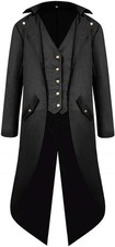 Men'S Steampunk Jacket Tailcoat Halloween Costumes Victorian Coat Gothic Cosplay