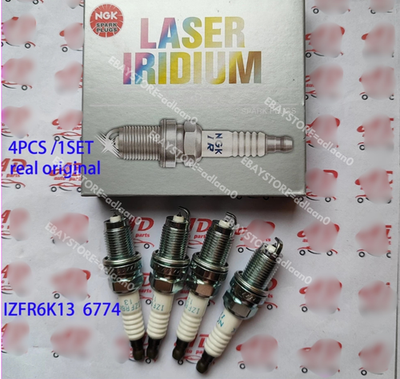 #ad 4pcs For 2007 2011 Honda Fit NGK IZFR6K13 6774 Laser Iridium Spark Plug 1.5L $19.98