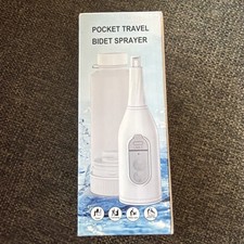 Pocket Travel Bidet Sprayer Portable Handheld USB-C Rechargeable, White