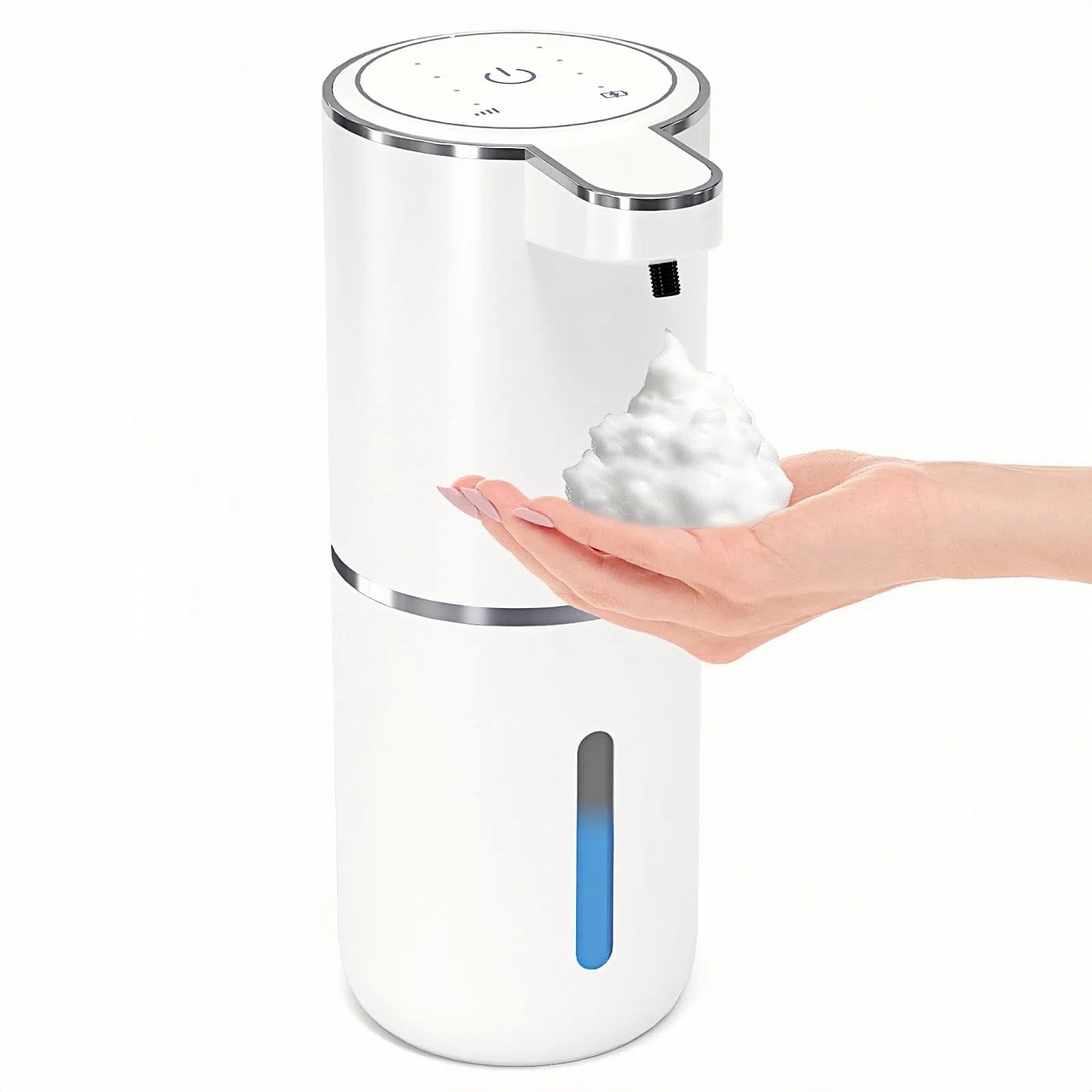 2 Pack Automatic Soap Dispenser, Foaming Soap Dispenser for Bathroom & Kitchen