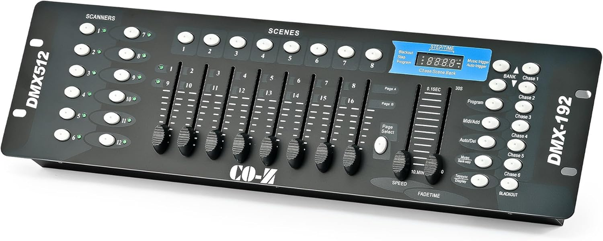 192 DMX 512 Stage DJ Light Controller Lighting Mixer Board Console