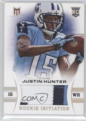 2013 Momentum Rookie Initiation Materials Prime 41/49 Justin Hunter #49 RC 0o9