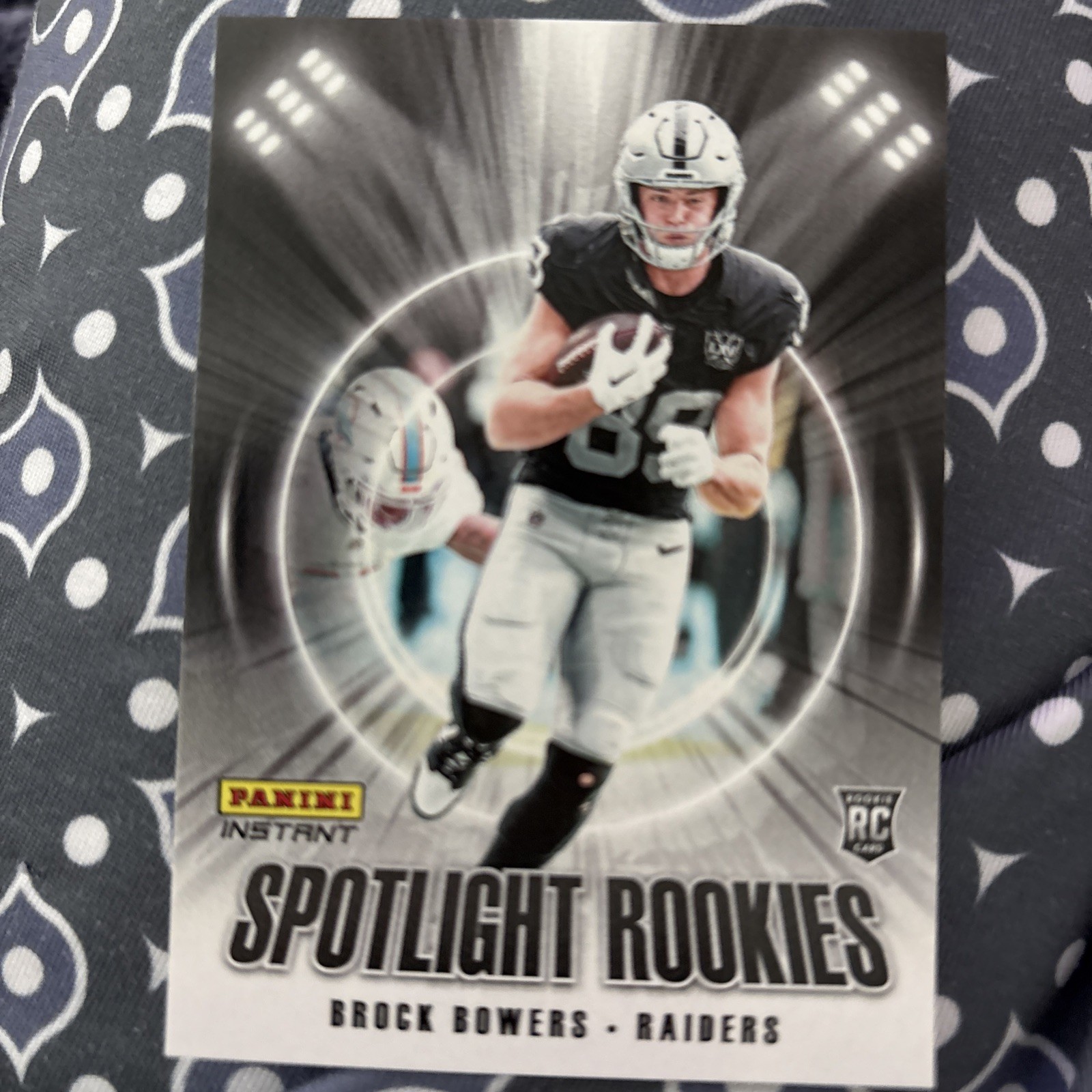 2024 Panini Instant NFL SPOTLIGHT Rookies - BROCK BOWERS - RC #’d 1/1426 Raiders