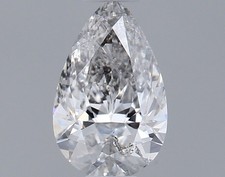 Brilliant Pear Cut Natural Diamond 0.31 Carat 6 x 3 mm G/I3 Grade GIA CERTIFIED 640.00 per carat