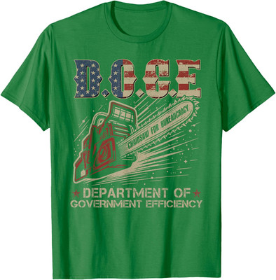 Chainsaw For Bureaucracy Funny D.O.G.E Doge Usa Flag Unisex T-Shirt