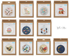 Embroidery Kit with Hoop – Assorted Designs