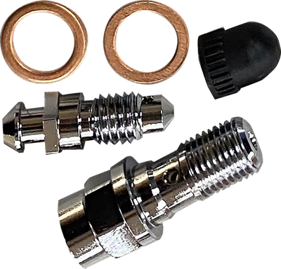Drag Specialties 1702-0708 Chrome Brake Caliper Bleeder & Banjo