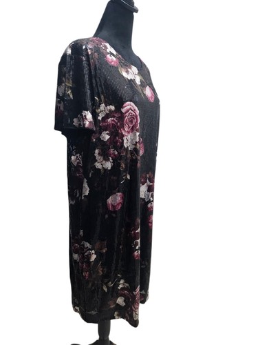 NWT London Times Bloom Sequin Shift Dress 16 - Picture 6 of 10