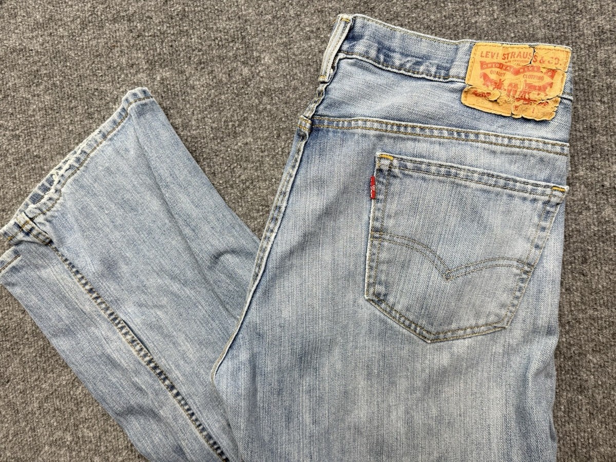 Levi's 569 Jeans Mens 34x34 (34x32) Blue Loose Straight