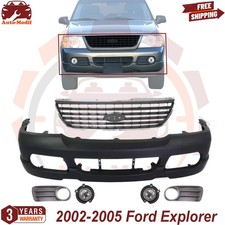 Front Bumper Primed Foglights Lhrh For 2002-2005 Ford Explorer