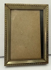 vintage Small Ornate Gold Trim mini picture frame
