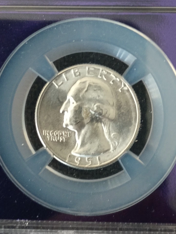 1951-D Washington Quarter NGC MS 65 - Image 2 of 3