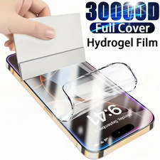 2 Pcs Hydrogel Film Screen Protector for iPhone 17 , Soft TPU Transparent