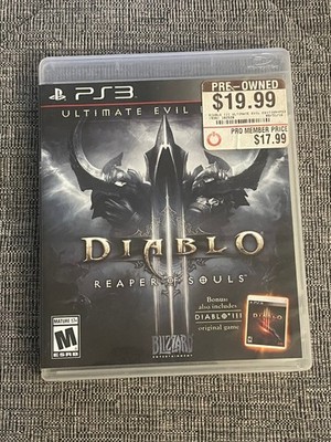 Diablo 3 Reaper of Souls Ultimate Evil Edition PS3 Sony PlayStation 3 Video Game
