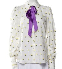 Stylish Marc Jacobs floral blouse with delicate embroidered floral pattern