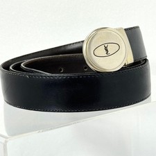 Yves Saint Laurent Ysl Men Rotating Round Buckle Vintage Belt 80S Cassandra Limi