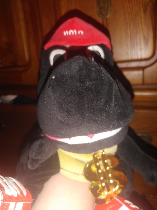 SML Duggie Black Dinosaur Hand Puppet Soft Plush Toy 2024 Model