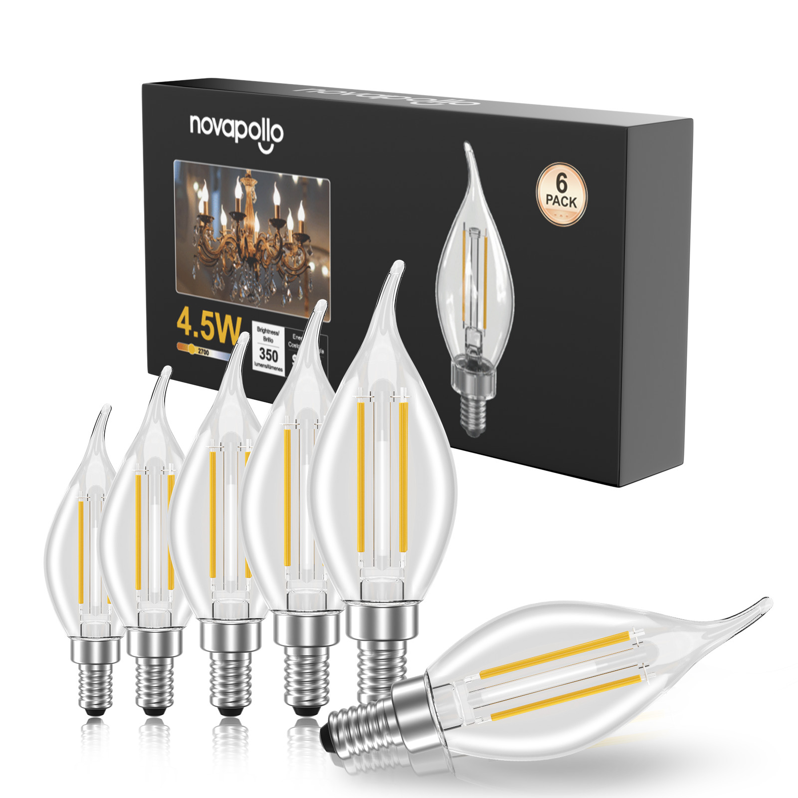 Chandelier 5.5w 4.5w Ca11 Bulb