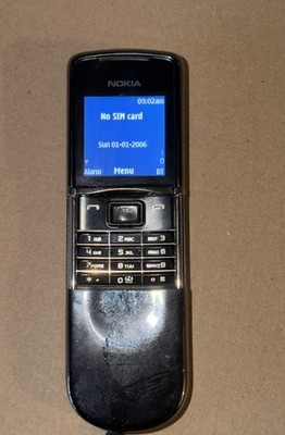 Nokia 8800D Sirocco Edition (schwarz) - seltenes Schiebehandy, funktioniert