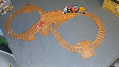 Lincoln Logs Frontier Express Train Track Lot 14 Pc Complete w/ Tunnel Mountain
