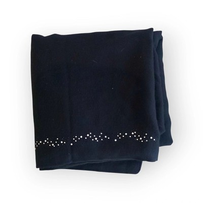 Atelier Du Sac Schal - Schwarz mit glänzenden Applikationen