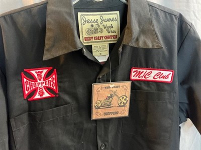 Vintage Jesse James Work Wear West Coast Choppers Shop Shirt M NWT