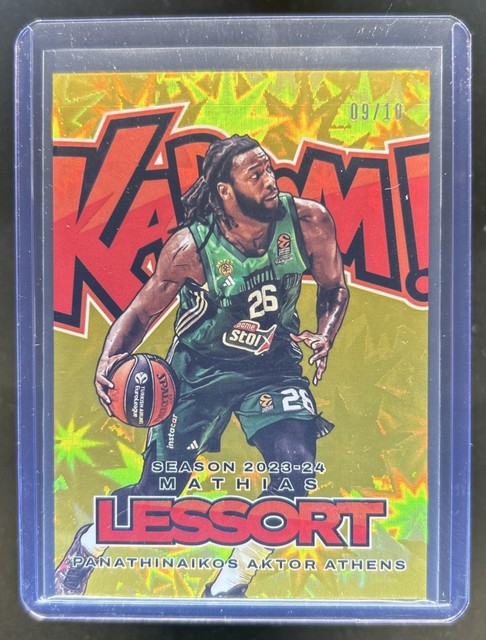 2023-24 Panini Crown Royale Euroleague Mathias Lessort Kaboom SSP Gold #/10
