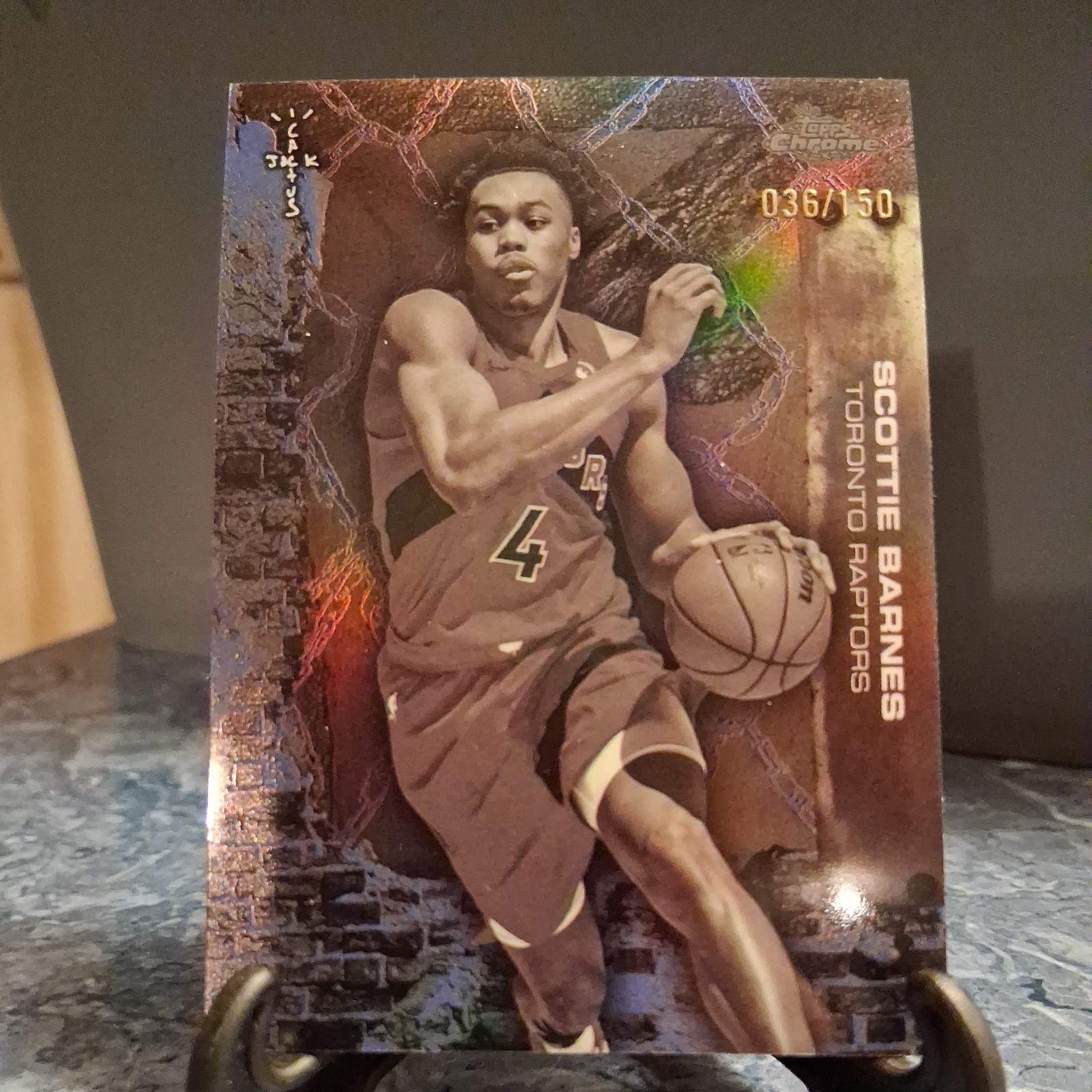 Scottie Barnes 2025-26 Topps Chrome Cactus Jack Blue Refractor /150 #10